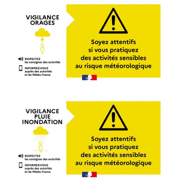 cezocsud's tweet image. Communiqué zonal routier - vigilance jaune à surveiller pour orages pluie-inondations départements 2A et 2B - lundi 22 septembre 2025 :