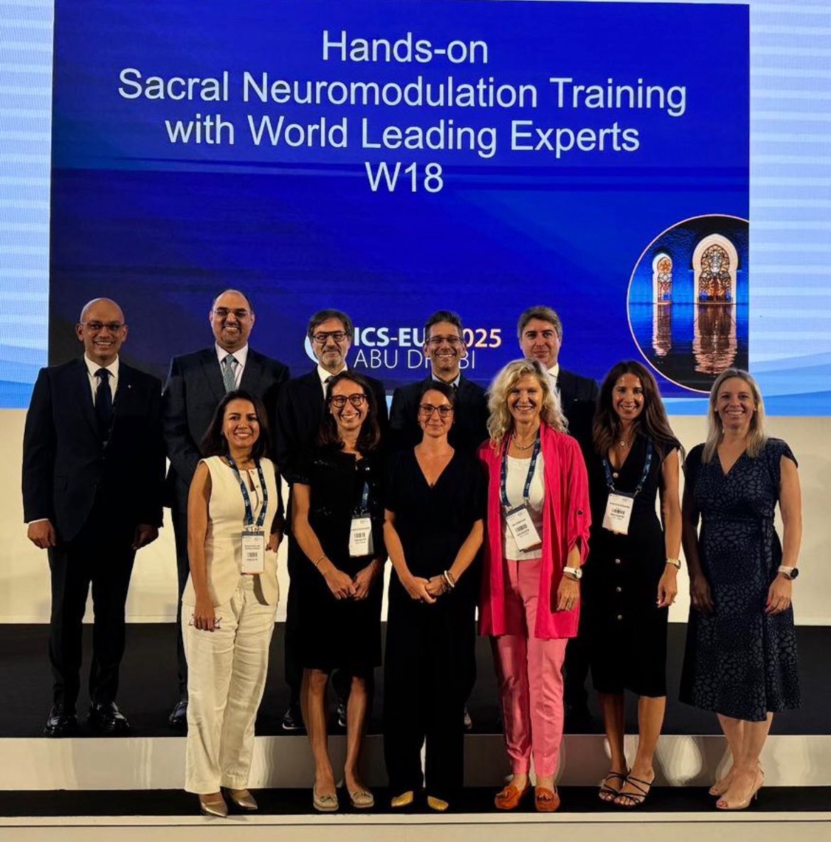 BeatriceBouch's tweet photo. Back from an inspiring @ICSEUS2025 in Abu Dhabi! Honoured to present on urodynamics &amp; AI and co-facilitate a workshop on sacral neuromodulation. Huge thanks to @icsoffice for the opportunity and to my mentor @urohash for his guidance! https://t.co/EDxsNkyJ0Q