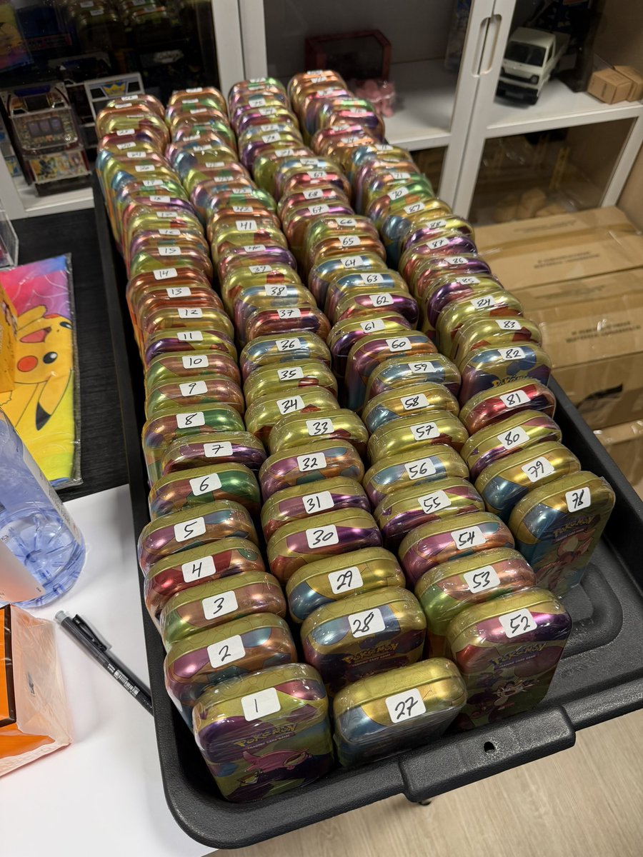 RELcoin_TCG's tweet photo. 100 slots of 151 mini tins battle tonight. Tune in pumpfun livestream or TikTok to watch the rips 🫶🏻 https://t.co/Nlya8sPZ65