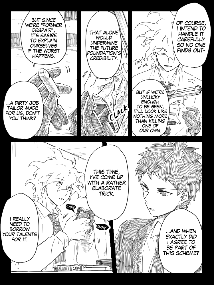 With Ahvia-san's huge help(<a href="/yndr4hope/">photograph's of komaedas butt hole</a> ), I was able to translate my hikoma manga into English! Immense thanks to Ahvia-san!!😭✨✨ (Pages 1-4/7 total)