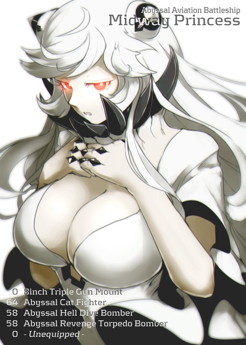 中間棲姫 「#殺伐としたTLに唐突に流れるオッパイ いいタグだな、少し借りるぞ。」|oso 的キノコ擬人化図鑑のイラスト