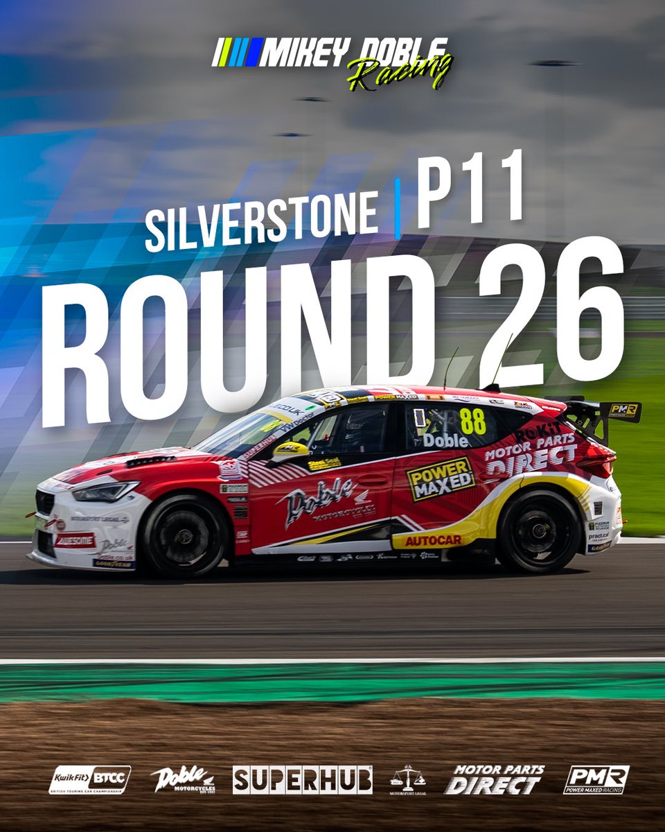 MikeyDoble's tweet image. Thats a P11 for the second race of @SilverstoneUK ! 🏁 

@LegalMotorsport @UKPMR @DobleHonda @wearesuperhub @MotorPartsDir @Cupraracing 

#BTCC #Motorsport #88ARMY #PMR #TouringCars #Cupra