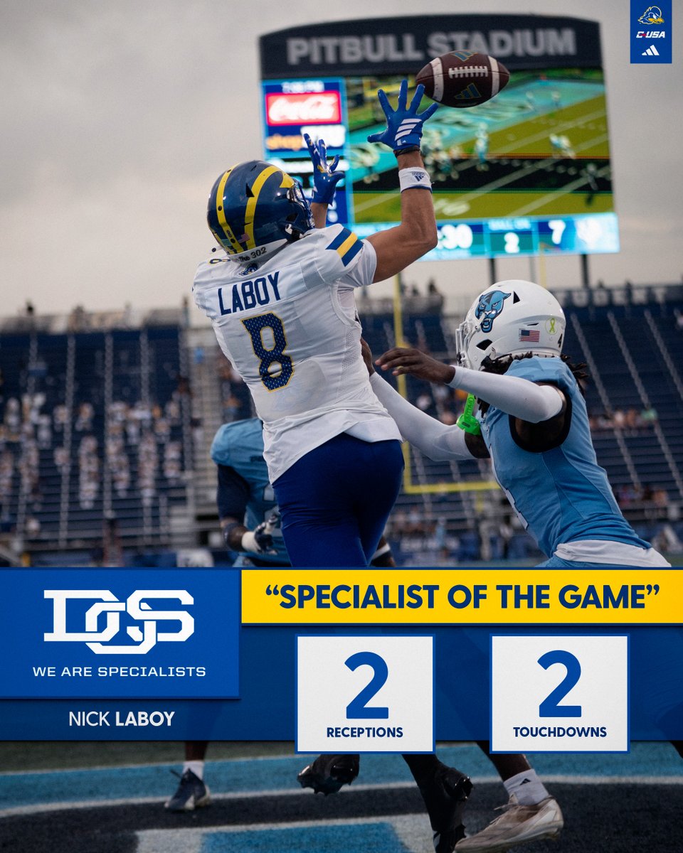 Delaware_FB's tweet image. The Nick Laboy Game ✍️