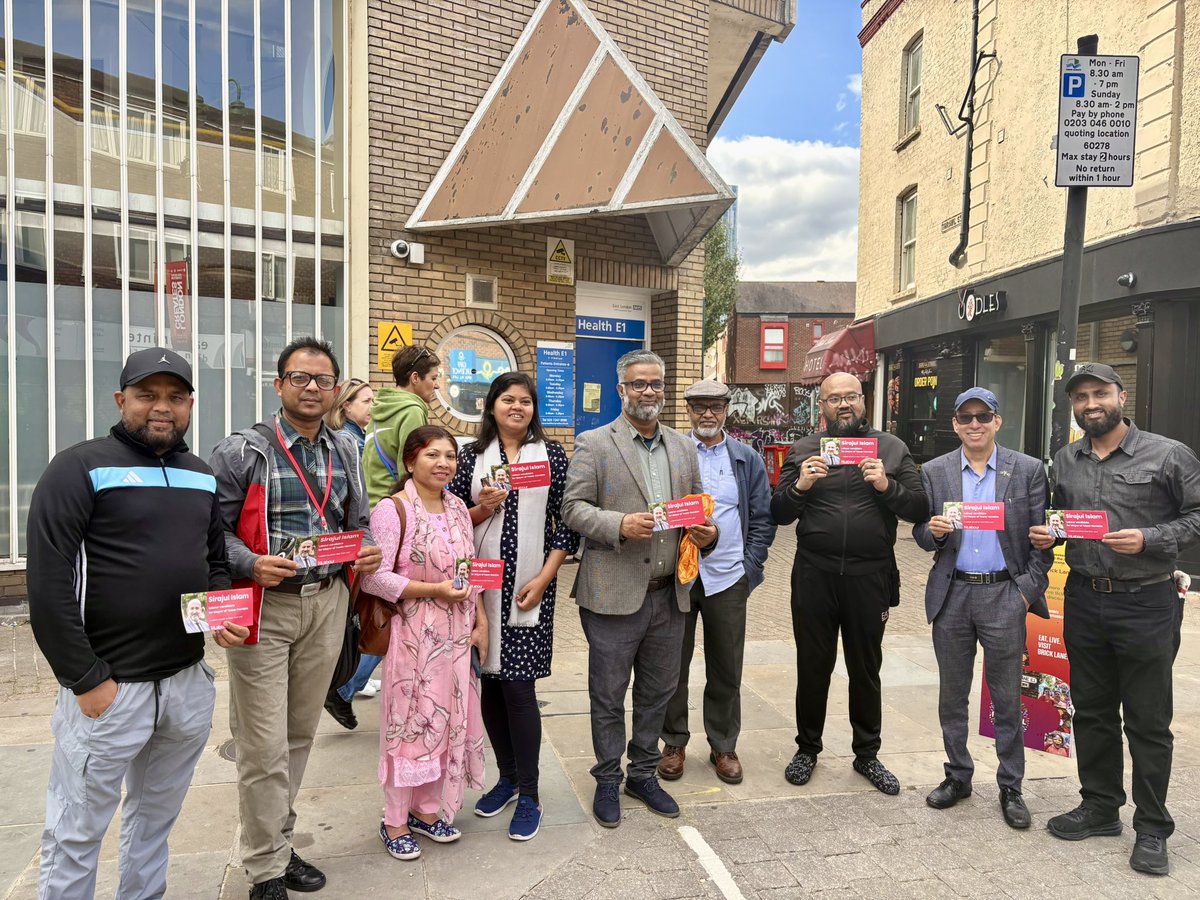 shadchowdhury2's tweet image. Spitalfields & Banglatown Campaigning today and it’s time for change.
🌹 Vote Labour. Vote Sirajul Islam.
✅ A proven local leader. A better future for Tower Hamlets.
Let’s take our borough forward — together. #VoteLabour #TowerHamlets #SirajulIslam #lovespitalfields