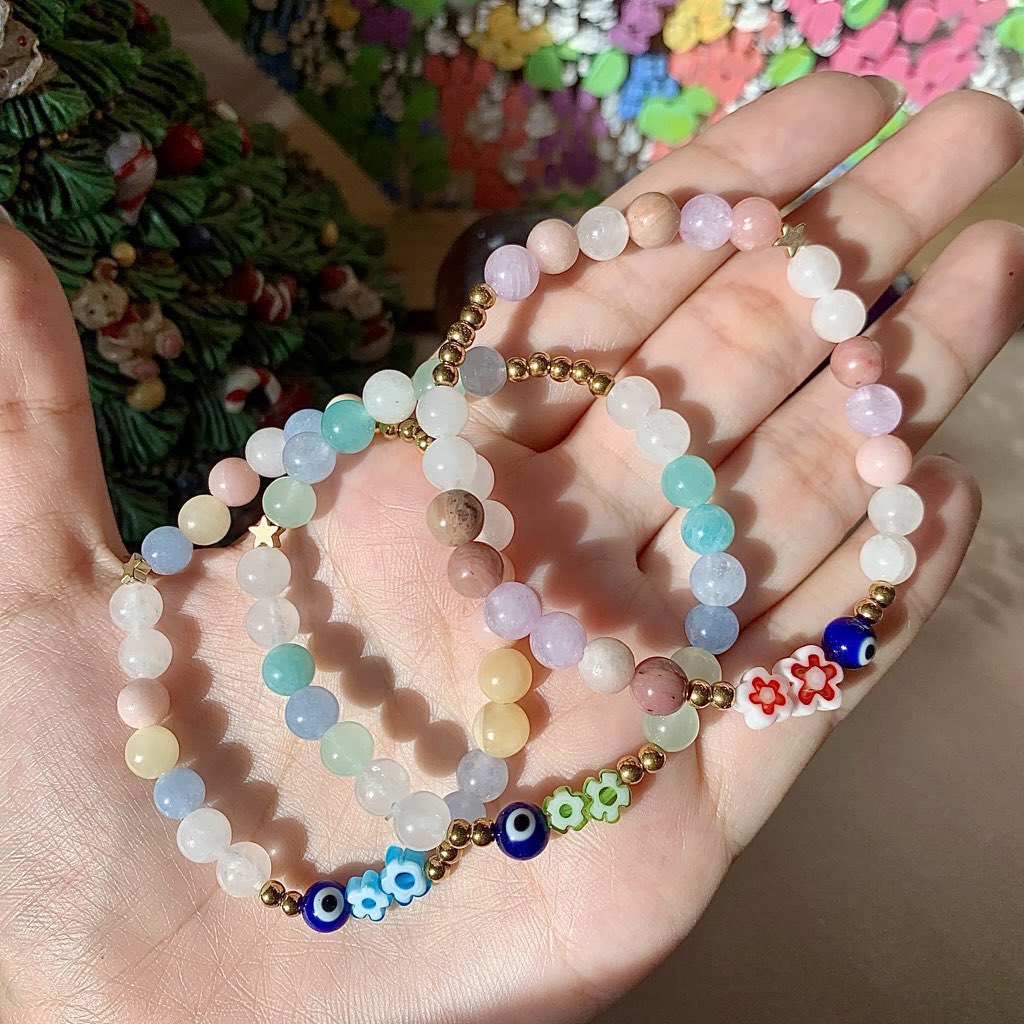 🧿 #แจก กำไลหิน evil eye เสริมพลังใจ 
🪞เสริม ความรัก ความสุข ความสำเร็จ  1 เส้นค่า

✨รี+ฟอล 
✨อิโมจิที่ชอบ