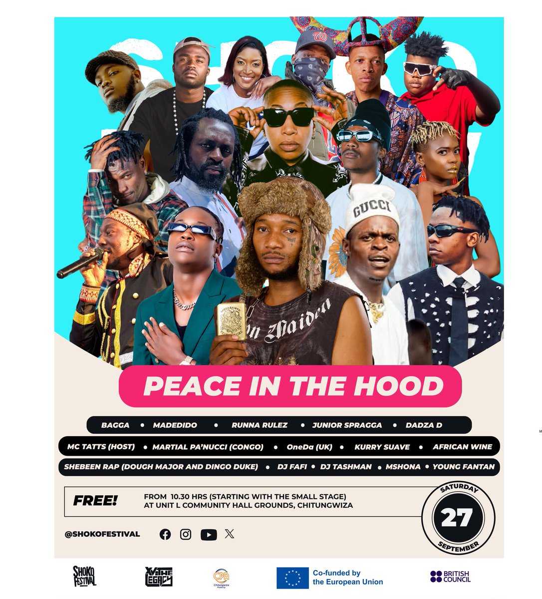 Shoko Fest Peace in The Hood I will be there  live and large📍