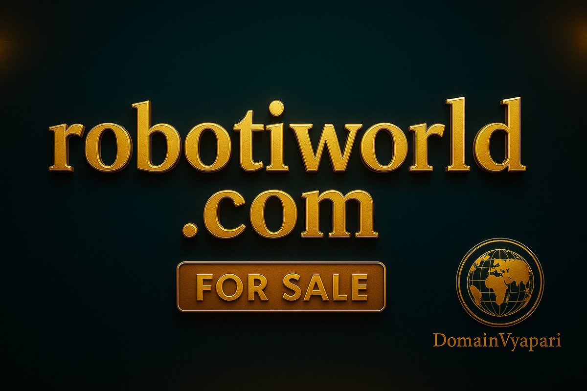 DomainVyapari's tweet image. 4.28M+ robots already working worldwide, Future of Robotics + AI + Automation → RobotiWorld.com 
#DomainForSale #Robotics #AI #Automation #FutureTech #TechTrends #NextGenTech #RobotFuture #Industry40 #TechWorld #AIRevolution #SmartTech #FutureReady @afternic