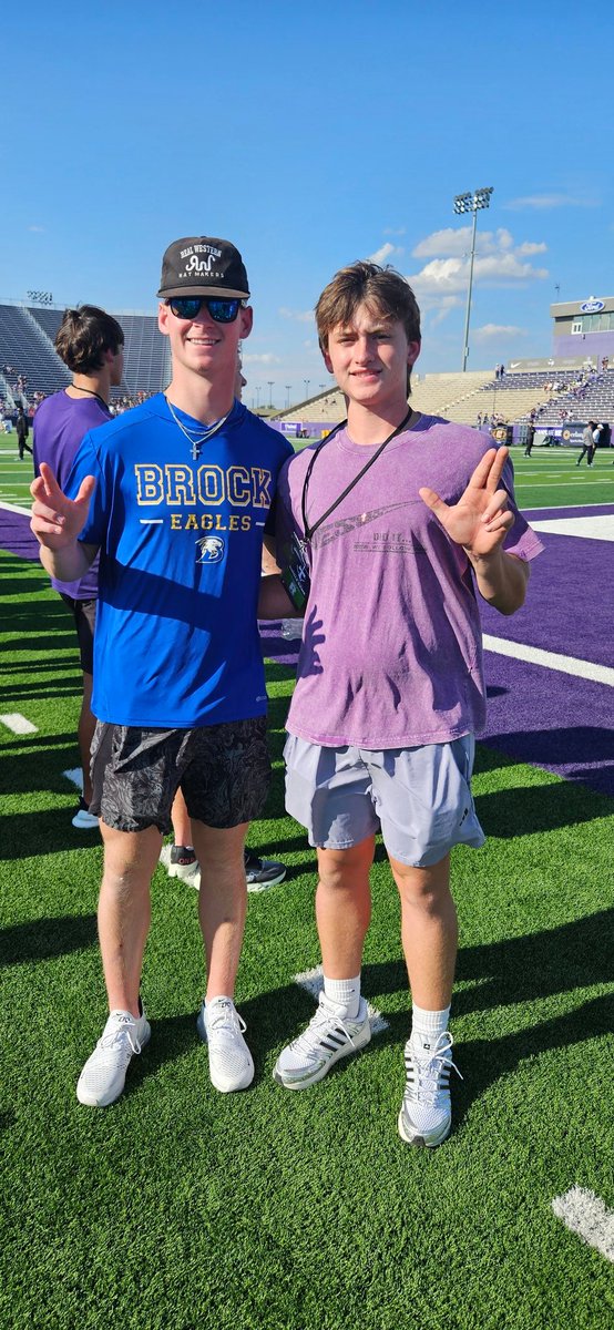 Thank you <a href="/CoachDJWagner/">Coach Dylan Wagner</a> and <a href="/TarletonFB/">Tarleton State Football</a> for the invite and hospitality!! See yall soon!!
<a href="/Devo26Dorris/">Devon Dorris</a> <a href="/foster_sawyer/">Foster Sawyer</a> <a href="/JClarkHFB247/">Jeremy Clark</a> <a href="/Vines0617/">Jason Vines</a> <a href="/mattdwalter/">Coach Matt Walter</a> <a href="/RecruitAzle/">Azle HS Football</a> @