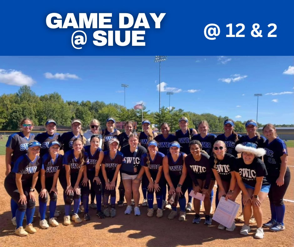 SWICSoftball's tweet image. It’s a SWIC Softball kind of Sunday 💙🤍💪 Doubleheader at SIUE today. First pitch at 12, second at 2. Let’s go Blue Storm! #Gobluestorm