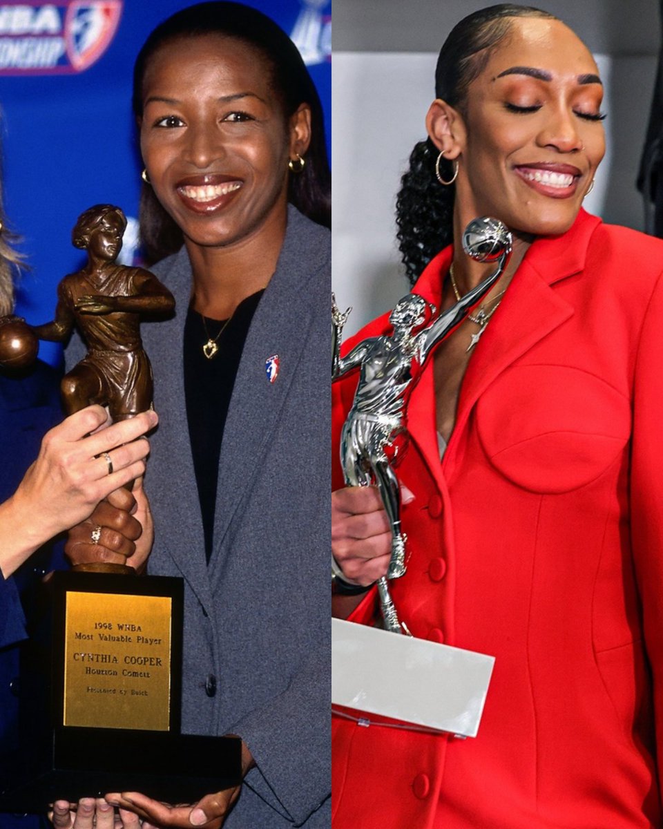 FUN STAT: A’ja Wilson has joined Cynthia Cooper as the only players in WNBA history to win the MVP award in consecutive seasons. ✨
