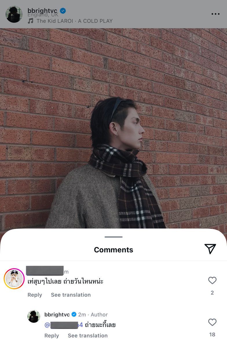 👤: looking super cool! When was this taken?”
Bright: Just now~ 

#bbrightvc #BurberryxBRIGHT 
#Burberry