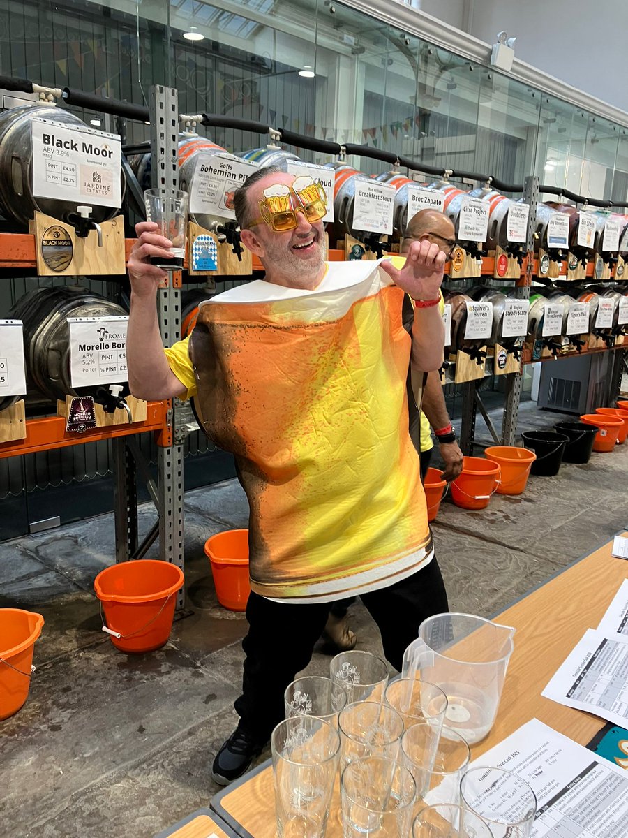 There's always one Rotarian who has to stand out from the crowd at the Tameside Beer Festival!