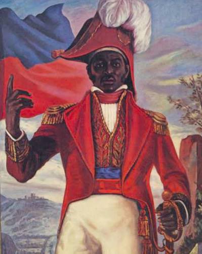 xspotsdamark's tweet photo. After news reached Haiti that Napoleon had overturned abolition & reinstated slavery in Haiti & all French colonies, the Haitian rebels gathered in mountains awaiting orders from the Revolutionary leader Jean Jacques Dessalines. According to eyewitnesses, Dessalines only spoke 4 words in Haitian Kreyol: “Koupé Tet, Boulé Kay”. Cut off heads, burn houses…