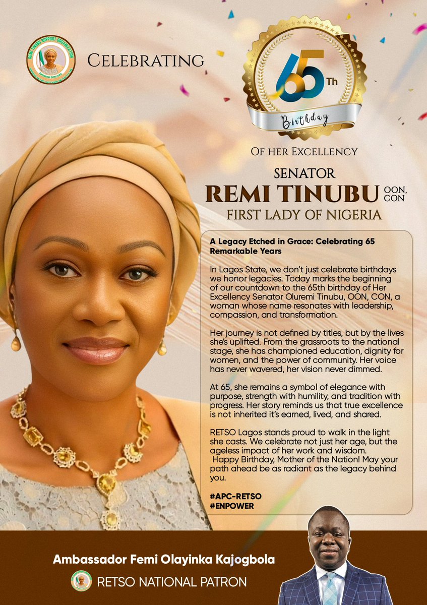 Peter_UIUX's tweet image. Design meets Legacy. 🎨💫
Privileged to channel my creativity into this birthday design celebrating Nigeria’s First Lady, Senator Remi Tinubu, at 65 🌟💐

Mockup credit: @Drmcrft_studio

#RemiTinubuAt65 #MotherOfTheNation #LegacyOfImpact #YourMastermindDesigner