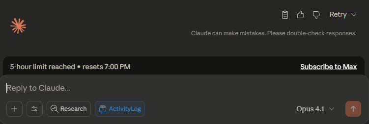 First Codex says “see you in 3 days,” now Claude’s on a 5-hour break. Guess it’s time to go old school, less spoon-feeding, more thinking, less frustration #happydays

<a href="/AIDailyBrief/">The AI Daily Brief - Formerly The AI Breakdown</a> #AI #coding #devlife #openai #codex #ClaudeAI