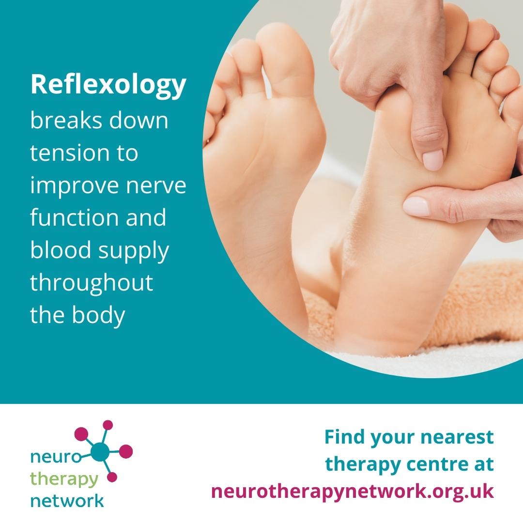Today marks the start of #WorldReflexologyWeek. Reflexology applies gentle pressure to the feet, hands, or ears sending signals to the nervous system to help reduce symptoms like stress, fatigue, pain, and muscle spasms. Visit our website to find a centre: neurotherapynetwork.org.uk