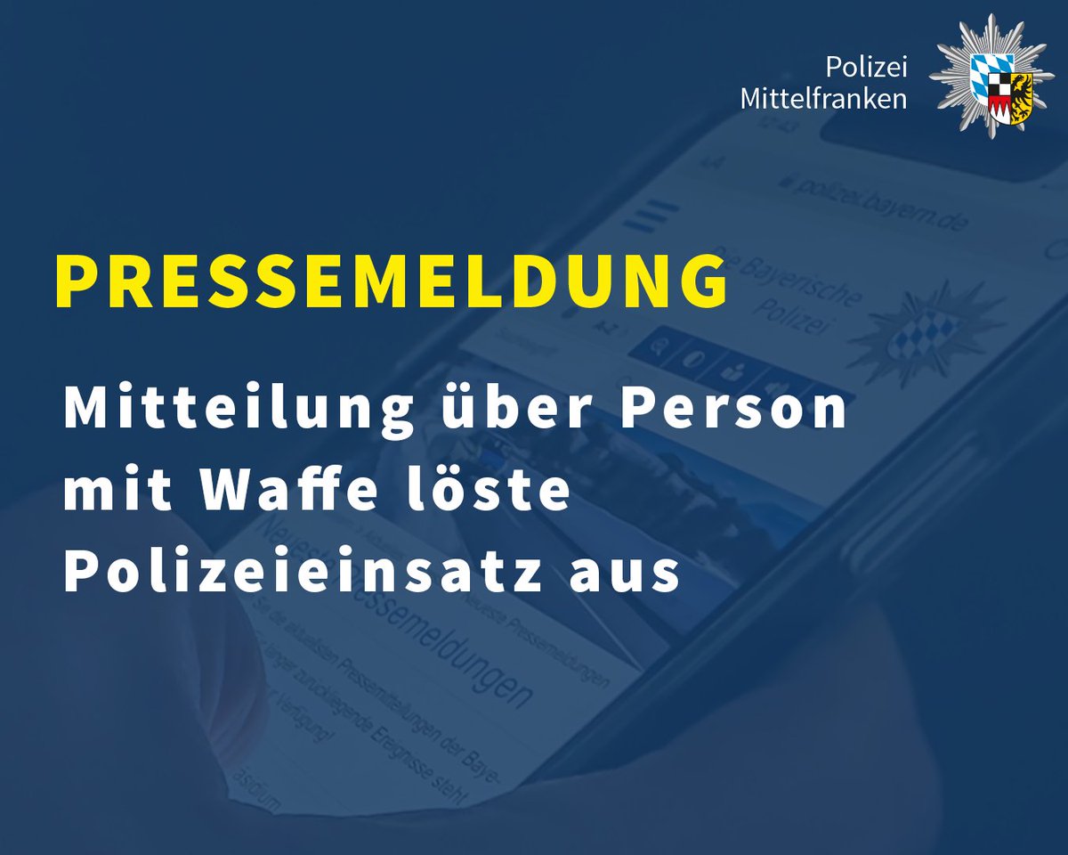 PolizeiMFR's tweet photo. Die Mitteilung über eine Person mit einem #Gewehr löste am Samstagvormittag (20.09.2025) einen Polizeieinsatz in #Schwabach, Eichwasen aus. Kollegen trafen den Mann in seiner Wohnung an.
https://t.co/wgny4UR2m9 https://t.co/6F2LBqk2uq
