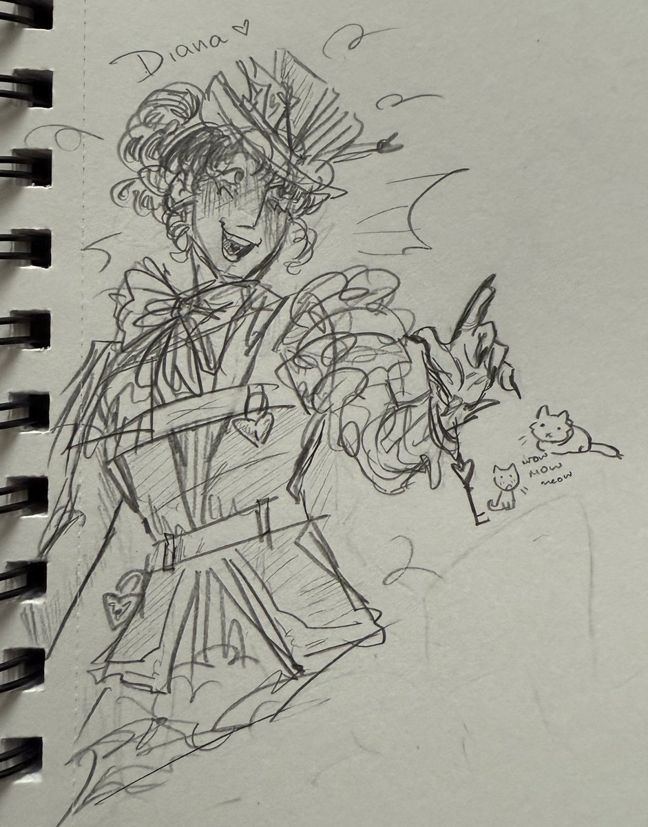 sketchbook doodle of diana bc i feel like havent posted in forever….. #dateeverything