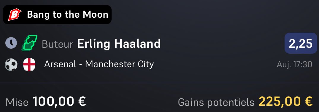 LPronosL's tweet image. 🚨 𝗟𝗔𝗡𝗖𝗘𝗠𝗘𝗡𝗧 𝗗𝗘 𝗟𝗔 𝗙𝗨𝗦𝗘́𝗘 | 𝗢𝗕𝗝𝗘𝗖𝗧𝗜𝗙 𝗫𝟱 🚀

🌍 𝗘́𝗧𝗔𝗣𝗘 𝟭 : 𝗧𝗘𝗥𝗥𝗘 🌍
🎯 𝗢𝗕𝗝𝗘𝗖𝗧𝗜𝗙 : 𝗟𝗨𝗡𝗘 🌕

📊 𝗖𝗢𝗧𝗘 : @𝟮.𝟮𝟱
🏦 𝟭𝟬𝟬.𝟬𝟬€ ➜ 𝟮𝟮𝟱.𝟬𝟬€ ⏳🍀

⚠️ 𝗖𝗛𝗔𝗤𝗨𝗡 𝗠𝗜𝗦𝗘 𝗖𝗘 𝗤𝗨’𝗜𝗟 𝗣𝗘𝗨𝗧/𝗩𝗘𝗨𝗧 ! ⚠️

❤️ 𝗦𝗜 𝗧𝗨…