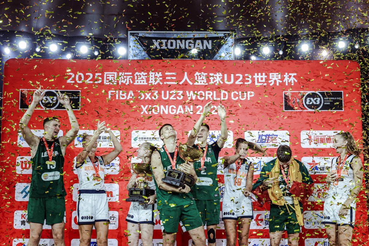 Lithuania 🇱🇹 and The Netherlands 🇳🇱 are your #3x3U23 WORLD CHAMPIONS! 🏆🎊