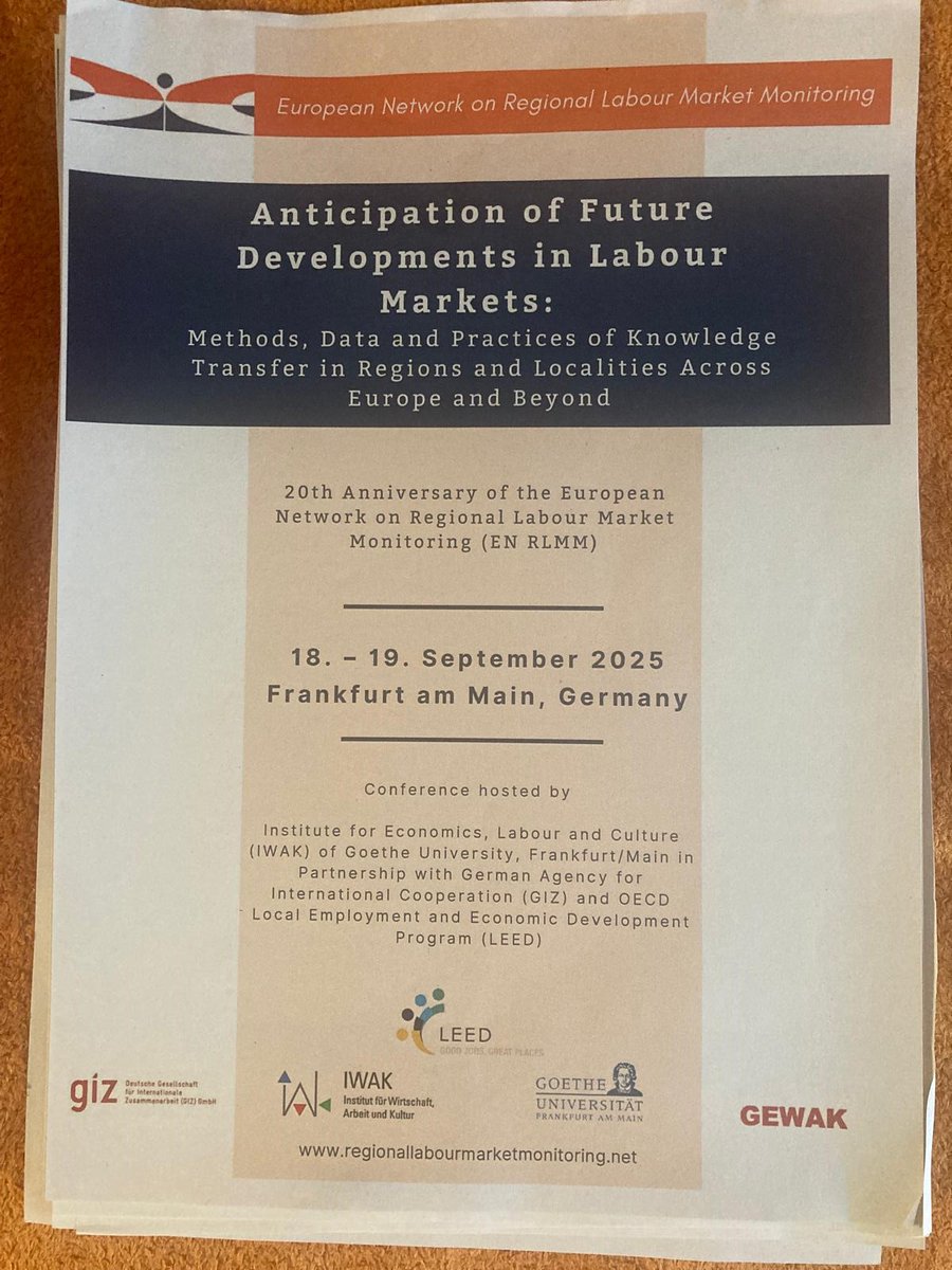 jarmaolea's tweet photo. Thrilled to contribute to this year’s ENRLMM Anthology ✨🖋️!
My article on “Resilience in Regional Labour Markets: New Anticipation Strategies for Crises &amp; Disruptive Transformations” 📊🌍.
Grateful to be part of this inspiring community 🤝.
#ENRLMM #Anthology2025 #Foresight https://t.co/Rw05aVLE7v