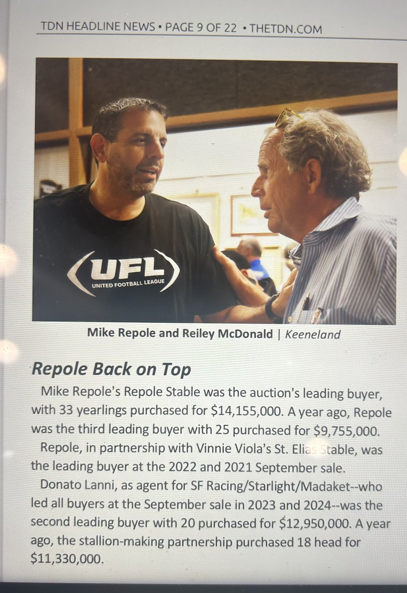 RepoleStable's tweet image. Top owner in both the Fasig Saratoga Yearling Sale and now the Keeneland September Sale. Over $20MM+ invested.

My focus isn’t just on buying horses, my focus is on fixing this game at every level for everyone.

Here’s what needs to be done:

    1.    Much more funding and…