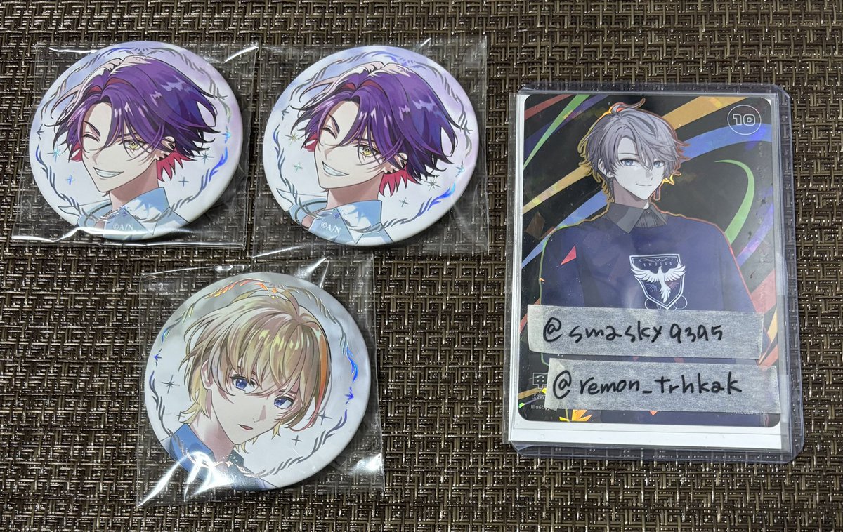 にじさんじ ART OF NIJISANJI  缶バッジB
交換　譲渡　缶バッジ　缶バッチ

譲　画像参照

求　定価+送料

3点まとめて譲渡のみ
お気軽にお声掛けください。