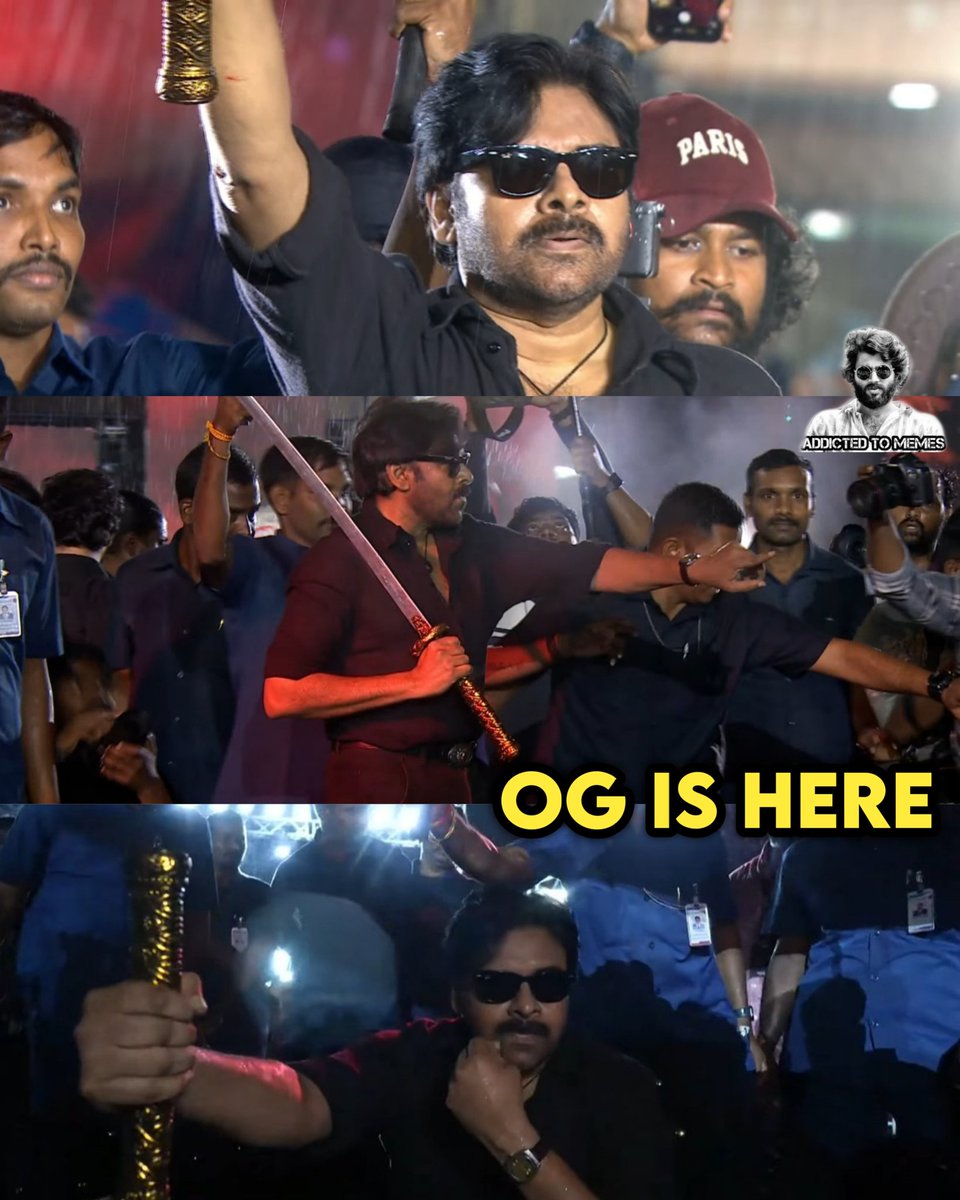 Addictedtomemez's tweet image. #Pawankalyan #OGConcert #OGPreReleaseEvent #OG