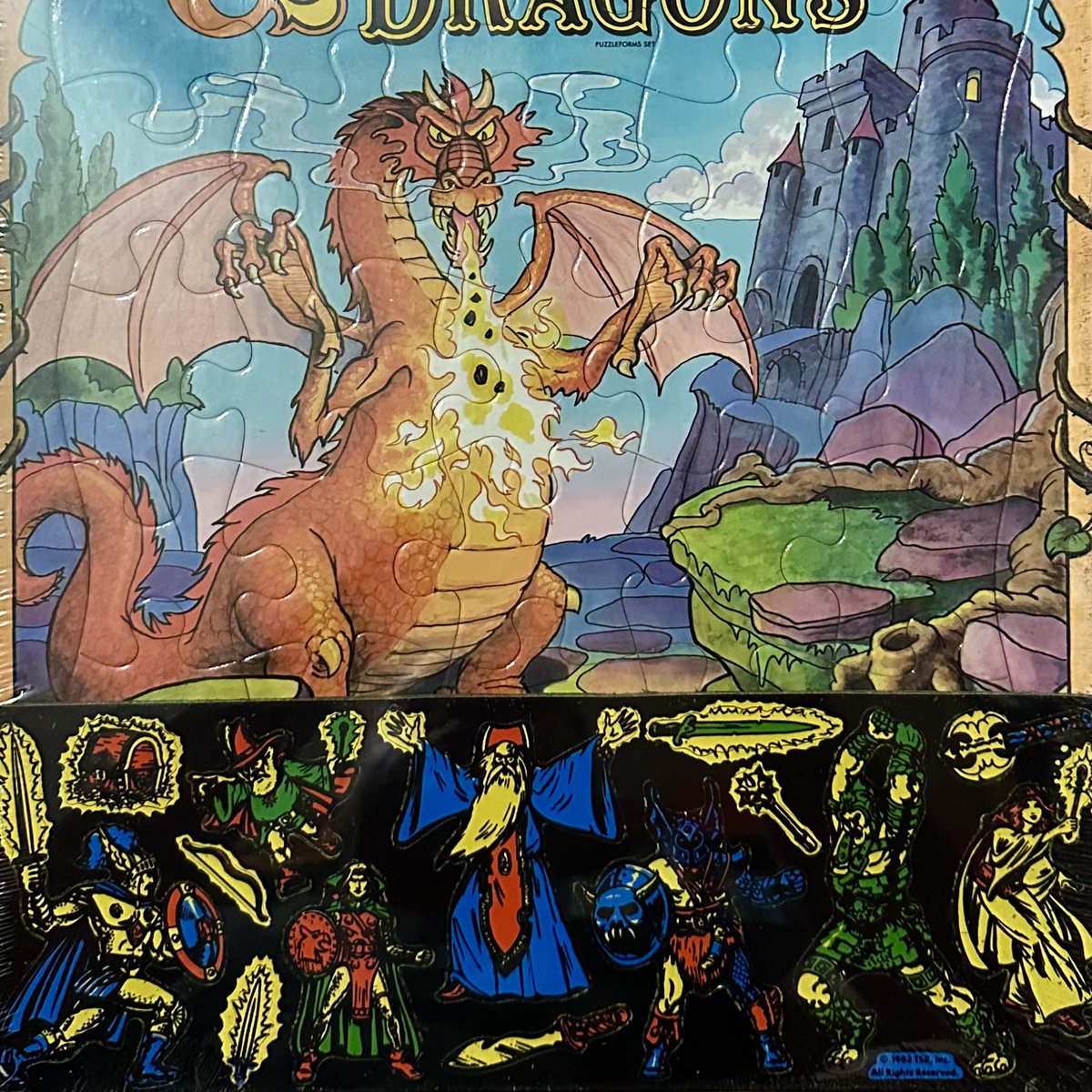 dnd__daily's tweet photo. Dungeons & Dragons Puzzleform (1983) #DnD #Colorforms #TTRPG https://t.co/BbNp41M4B0