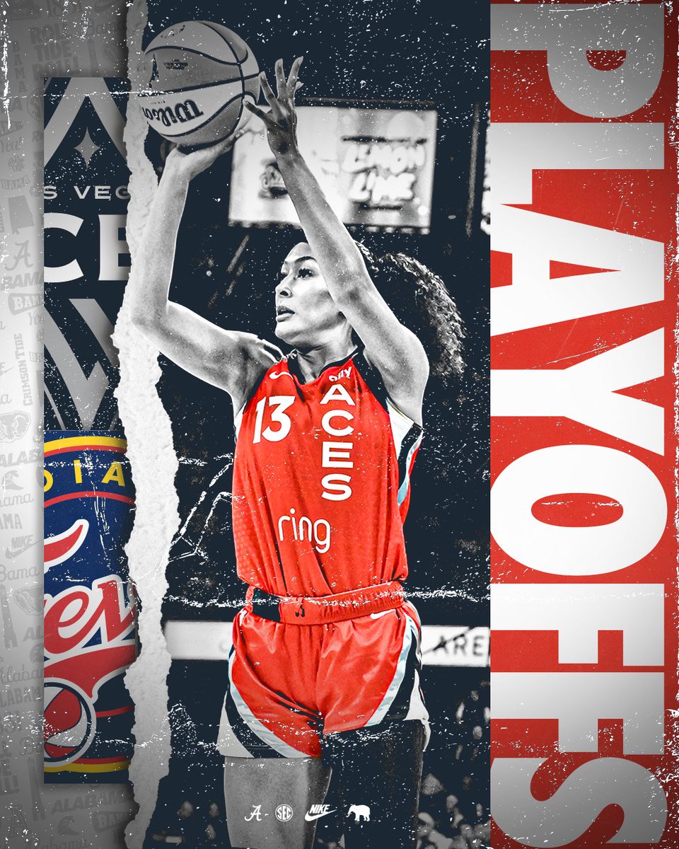 Alabama Women’s Basketball (@alabamawbb) on Twitter photo Rolling into the semis!
Good luck <a href="/aaliyah_nye/">Aaliyah Nye</a> and the <a href="/LVAces/">Las Vegas Aces</a> in game one of the semifinals in the <a href="/WNBA/">WNBA</a> playoffs!
🕑 2 p.m. CT
📺 ESPN
#BuiltByBama | #RaiseTheStakes Rolling into the semis!
Good luck <a href="/aaliyah_nye/">Aaliyah Nye</a> and the <a href="/LVAces/">Las Vegas Aces</a> in game one of the semifinals in the <a href="/WNBA/">WNBA</a> playoffs!
🕑 2 p.m. CT
📺 ESPN
#BuiltByBama | #RaiseTheStakes