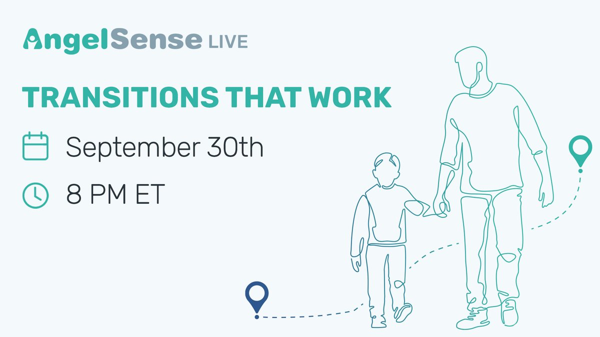 Make everyday transitions calmer.

Try-this-week steps + see SmartVoice &amp; Indoor Mapping in real examples.

Tue, Sept 30 • 8 PM ET - save your seat below:
angelsense.zoom.us/webinar/regist…

#AngelSenseLive #Transitions
