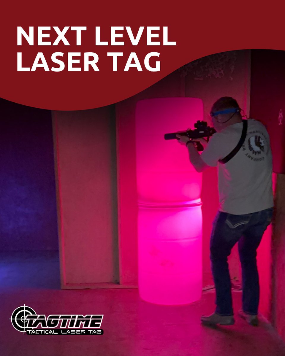 TAGTIMELASERTAG's tweet image. 👾 NEXT LEVEL LASER TAG  
Enjoy military gear, immersive lighting, and epic sounds. Fun for all skill levels—ultimate laser combat!  

🎯 Book now!  

#LaserTag #NextLevelFun #VirginiaBeachEvents #FamilyFun