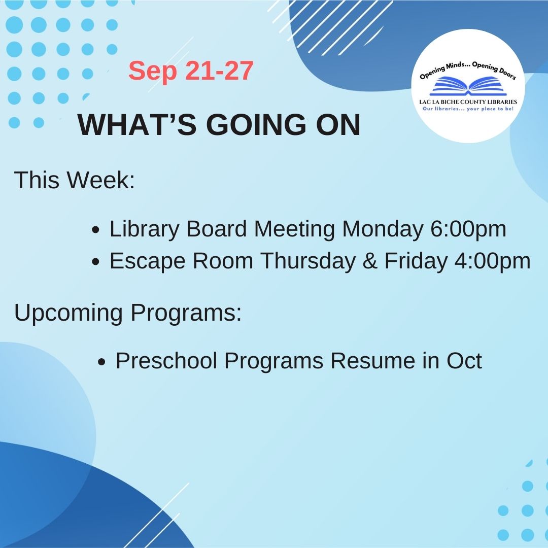 LLBC_Libraries's tweet image. See our website for more information about all our programs and services visit llbcl.ca. #LLBCLibraries