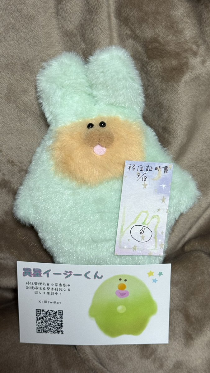 お迎えしました……🫶
誕生日にお迎えしたので移住証明書が誕生日と同じ日付け🥳❣️
かぶり者ちゃんたち本当にかわいすぎて絶対お迎えしたかったから無事お迎えできて本当によかった💖
いつもかわいい子をありがとうございます❣️