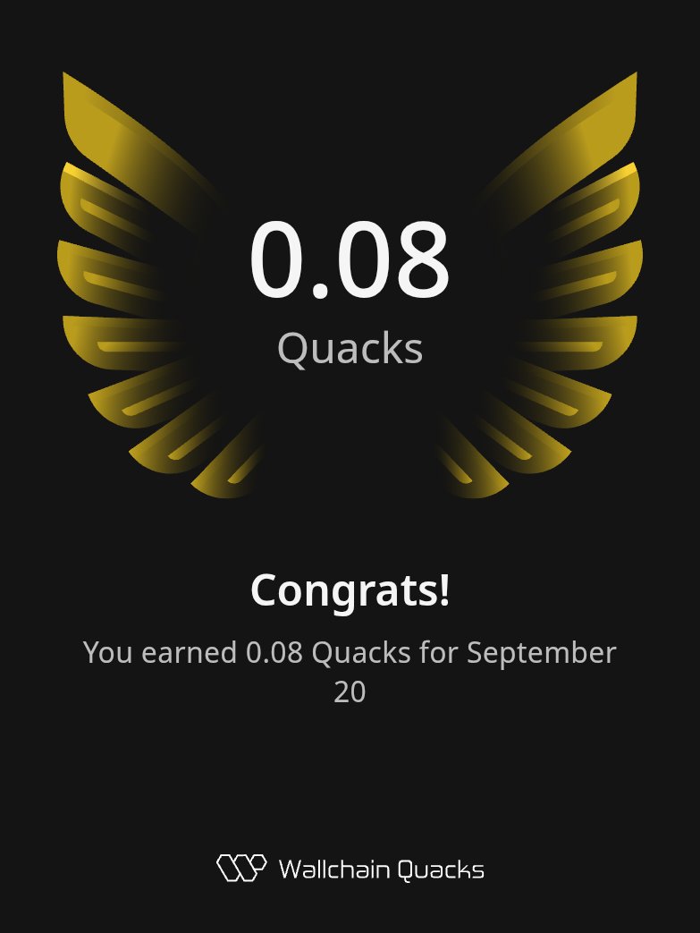 /Royal1759 @cvex_xyz♦️CLONE (✸,✸)Kaisar $FAN Maxi (@abrahamolabode3) on Twitter photo Just earned 0.08 Quacks on <a href="/wallchain_xyz/">Wallchain Quacks</a> in one day 🦆
Turn insights into rewards and climb the leaderboard 🥇
Use my referral link – quacks.app/?ref=AbrahamOl… Just earned 0.08 Quacks on <a href="/wallchain_xyz/">Wallchain Quacks</a> in one day 🦆
Turn insights into rewards and climb the leaderboard 🥇
Use my referral link – quacks.app/?ref=AbrahamOl…