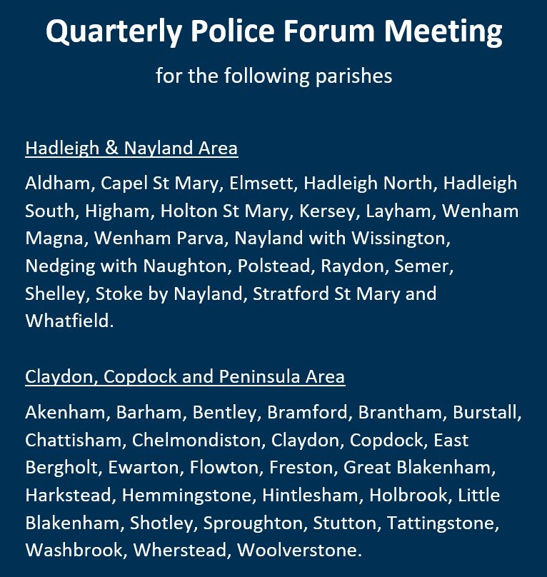 Hadleigh and East Babergh Police tweet media