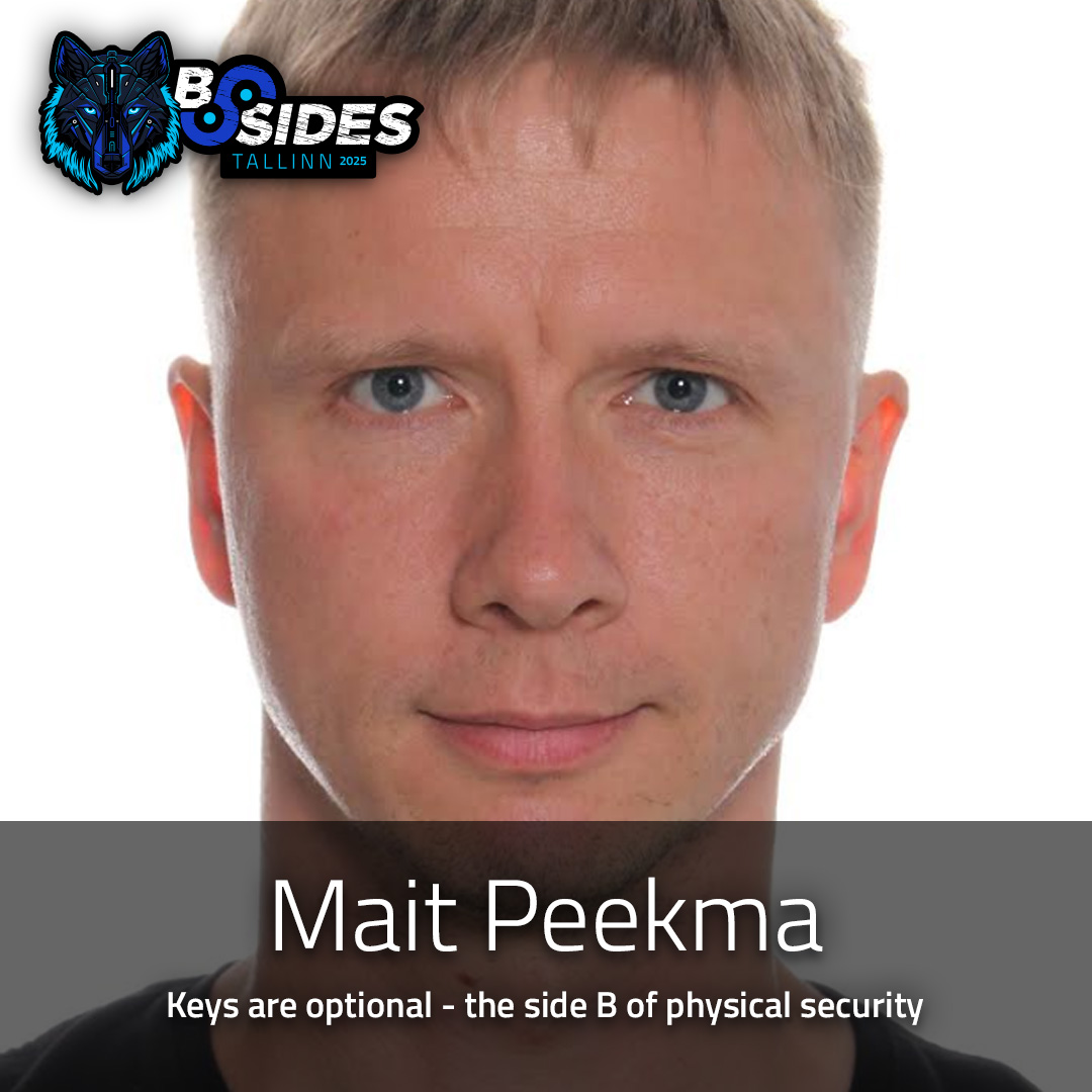 WORKSHOP: "Keys are optional - the side B of physical security" by Mait Peekma

SEATS: 32 (first-come, first-served basis)
PREP: You will need a phone that can connect to a local Wi-Fi for the last lab.

pretalx.com/bsides-tallinn…
#bsidestll