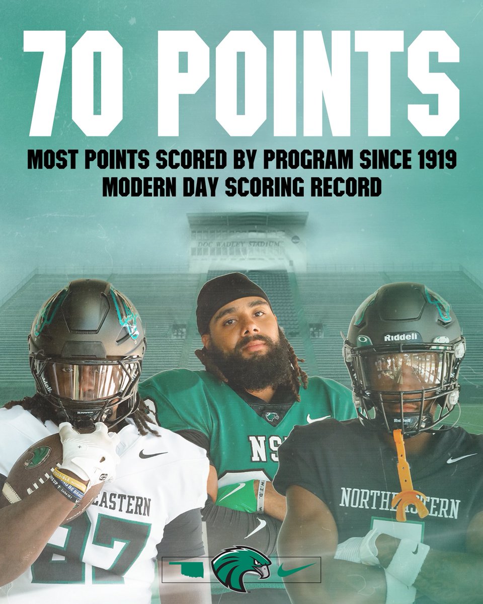 Our 70 points scored in yesterday’s win marks the first time reaching 70 points since 1919 and breaks a modern day scoring record 🦅🔥

#HawksRise | #Come2TheQuah