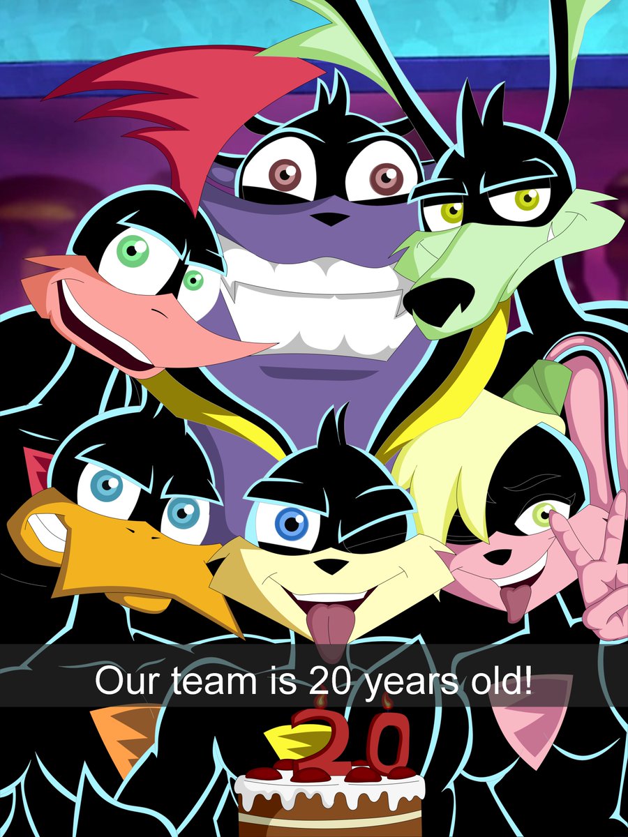 MiHud374419's tweet image. #loonaticsunleashed #Loonatics
#loonatics_unleashed
#art
#LoonaticsUnleashed
#LooneyTunes

I made this art for the cartoon series&apos; anniversary. Unfortunately, I only just finished it now. But, as they say, better late than never.  Happy anniversary to all the fans!
