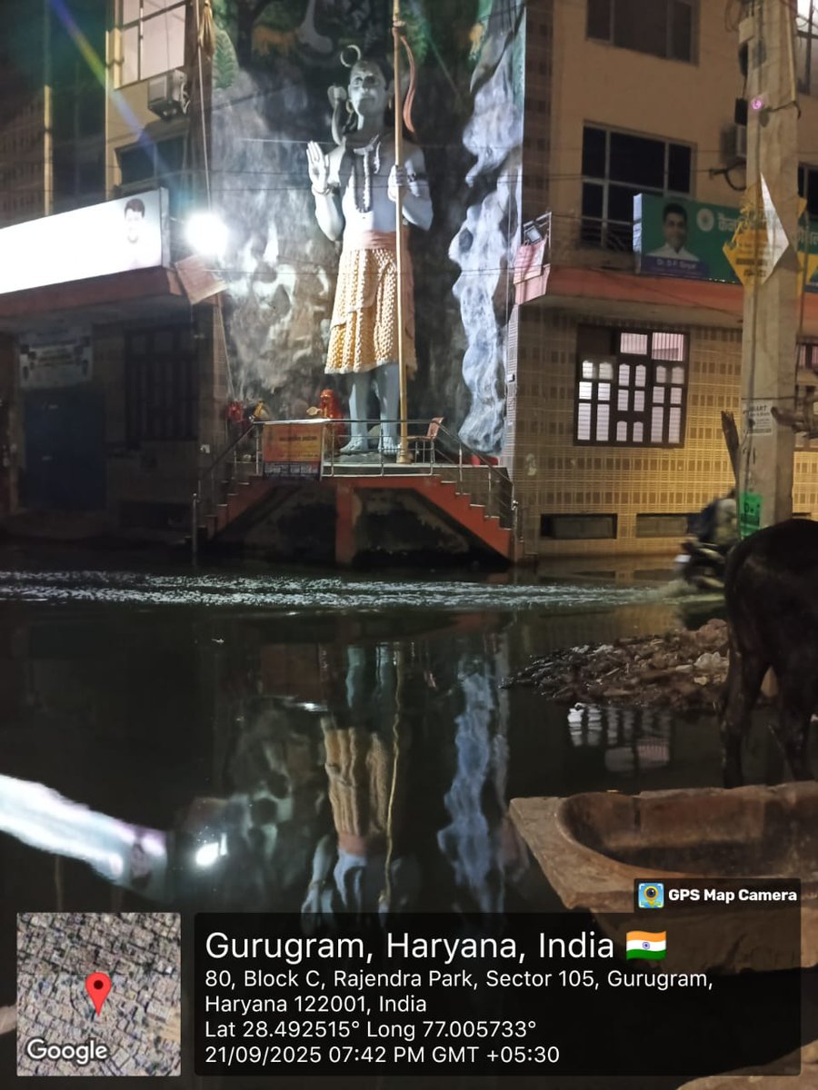 RajeshGuli26673's tweet photo. #RajendraPark में जमा गन्दा पानी हरा हो चुका है, लेवल भी बढ़ रहा है। ऐसे में ‘समयबद्ध समाधान’ जैसे शब्दों पर कैसे भरोसा करें? जनजीवन ख़तरे में है।
@cmohry @DC_Gurugram @MunCorpGurugram @PradeepIAS_HR @VipulGoelBJP   @leenadhankhar @Saumyacritic @SurensinghNBT @sandeeprattan92 https://t.co/dHhX7vMYJ0