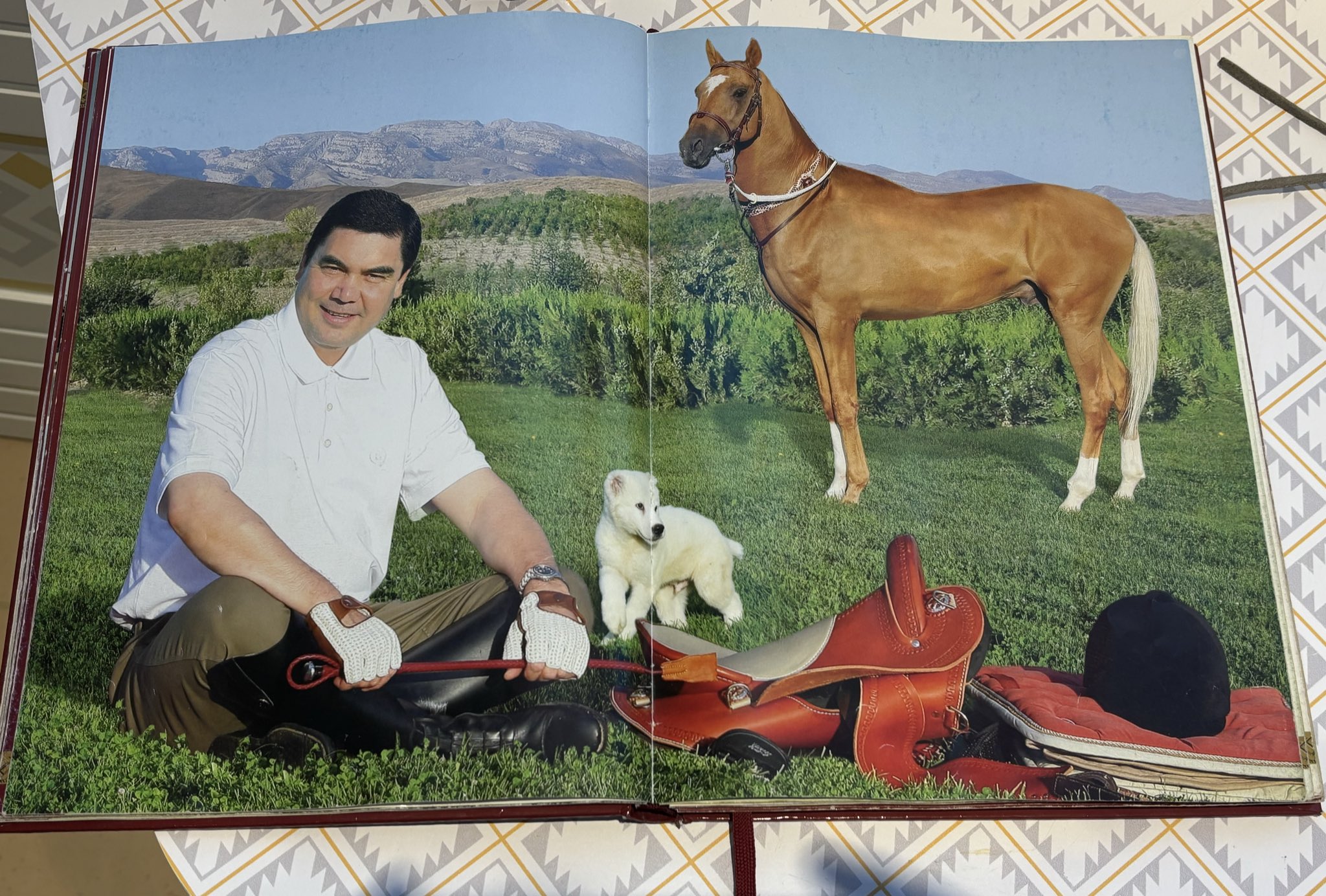 イスタンブール購入 ペルシャ絵画 騎馬戦闘シーン（モザイク画） イスタンブール購入 ペルシャ絵画 騎馬戦闘シーン（モザイク画