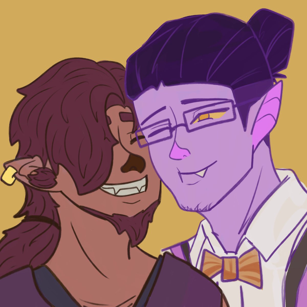 L0RTECH's tweet photo. 🌖🦇 LIONDUKE ; 
Bleeeh rare Duke art 

Monster Prom … 
Liam de Lioncourt x Duke Zhu
#yumetwt #selfshiptwt https://t.co/WJZfPw6cPh