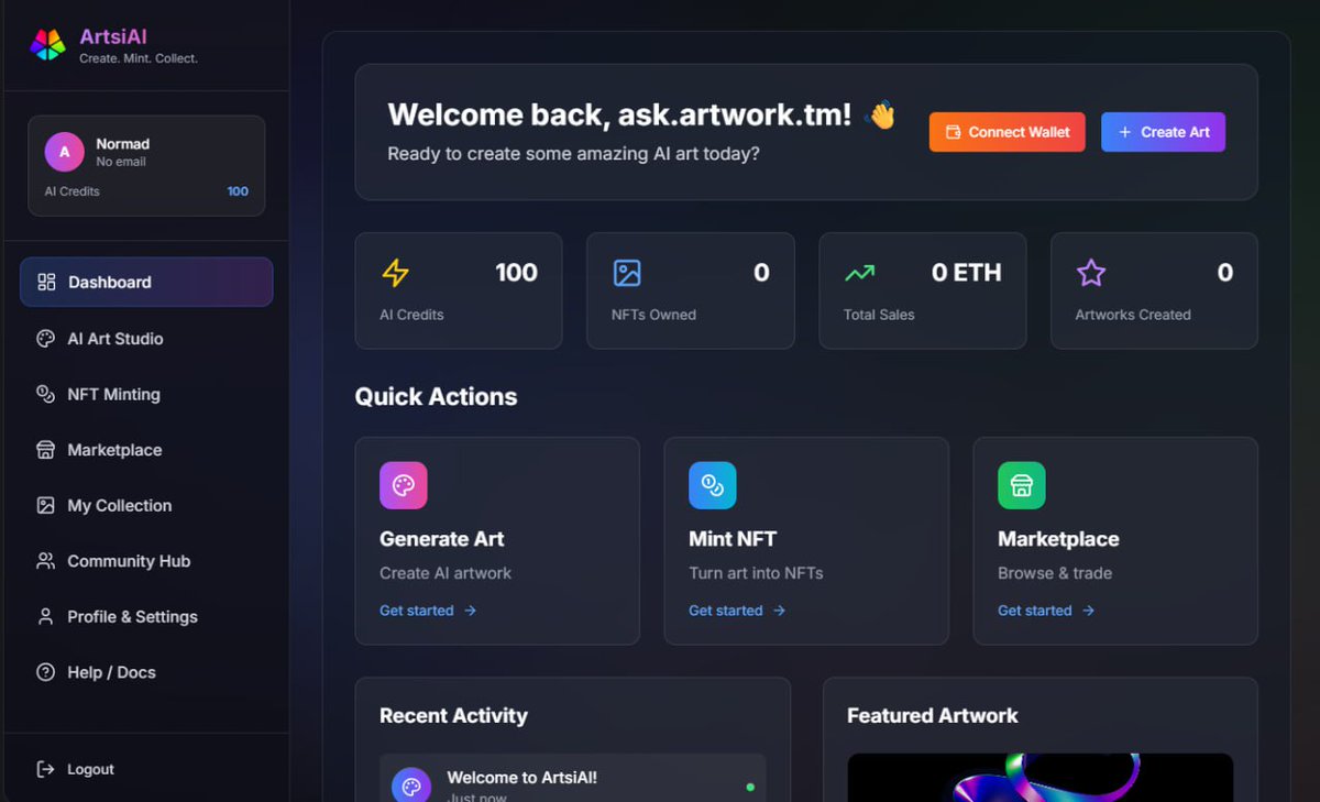 ArtsiAI Studio – Fresh Look Update! 🤩

We’ve been listening closely to YOU, our community , and this update is all about making ArtsiAI Studio feel clearer, cooler, and more enjoyable. Thanks to your feedback, we adjusted the UI/UX for a smoother creative flow.

🔹 What’s new?
-