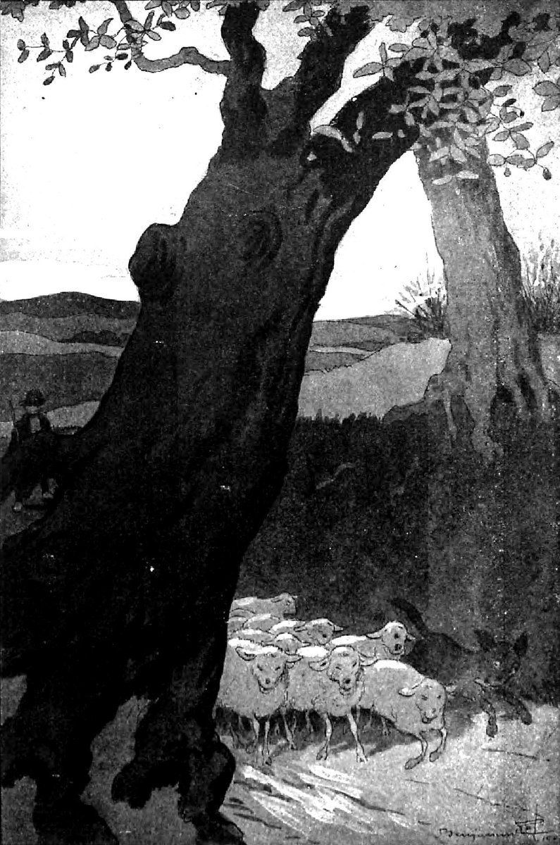 slightly surreal vibes in these benjamin rabier images, 1909