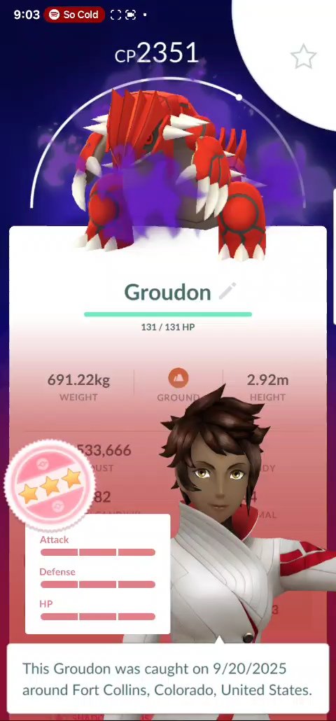 FillainPoGo's tweet image. Shadow hundo Groudon!

#PokemonGO #PokemonGOApp #Groudon