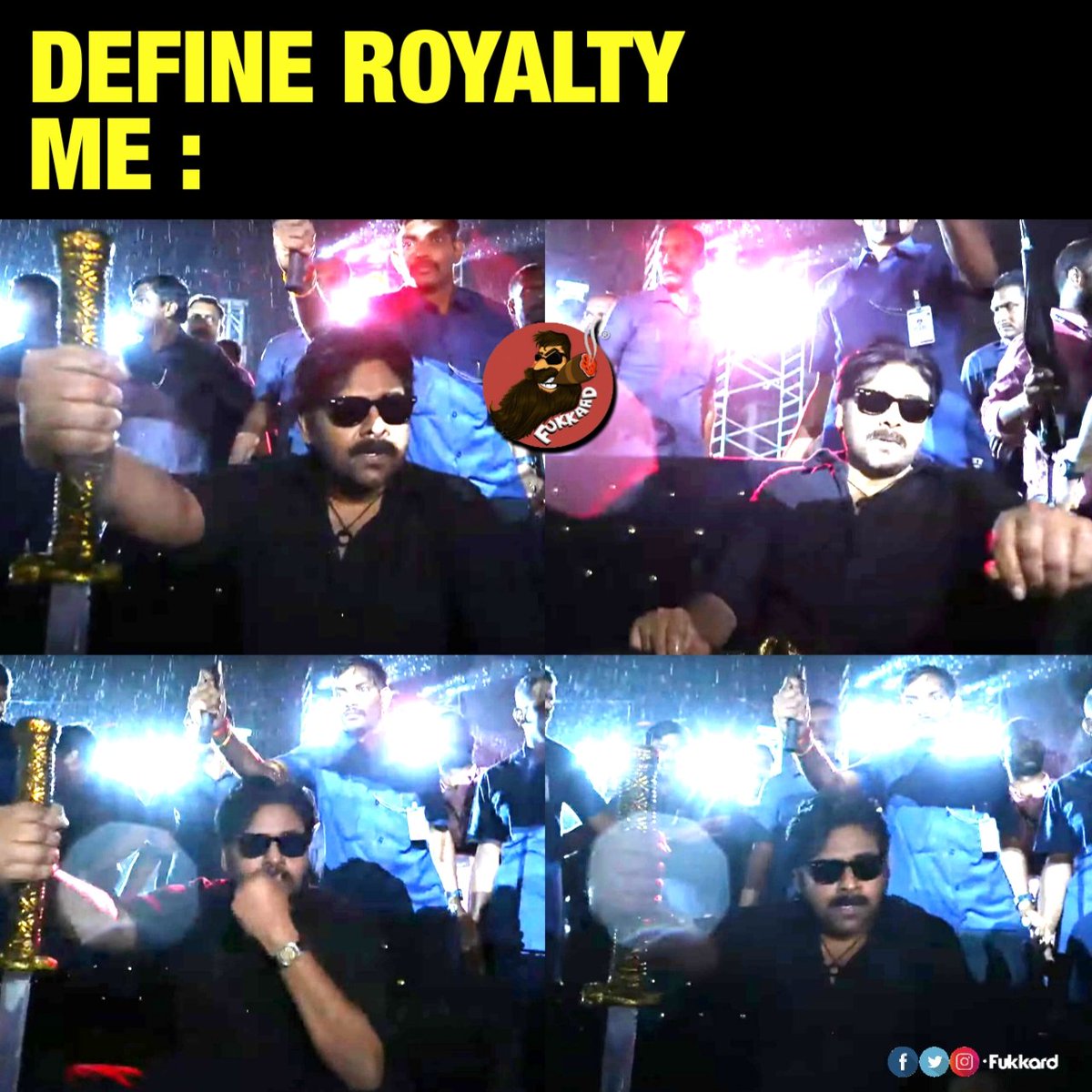 Fukkard's tweet image. Royalty 👑  

#TheyCallHimOG #OGPreReleaseEvent #PawanKalyan