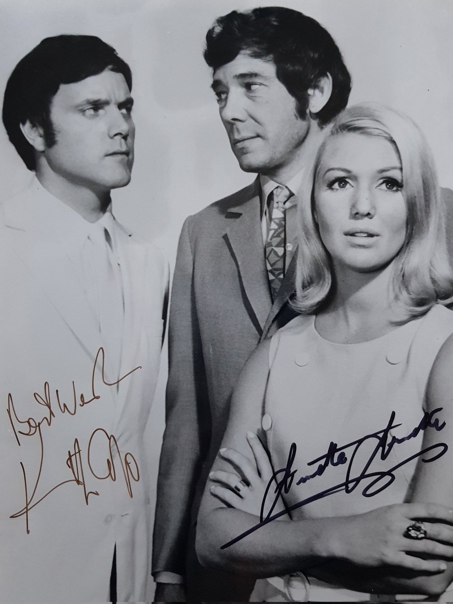 I also met actress Annette Andre at the London Film Fair. She kindly signed this publicity shot for Randall and Hopkirk (Deceased), already signed by the late Kenneth Cope.