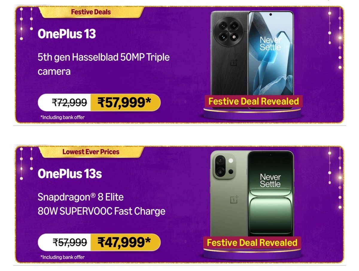 TechWeb245's tweet image. Go for the oneplus phones if you want a great software experience and a good camera.if you like a small compact phone with good camera and great performance go for the 13s . If you want a bigger display and better cameras go for the 13