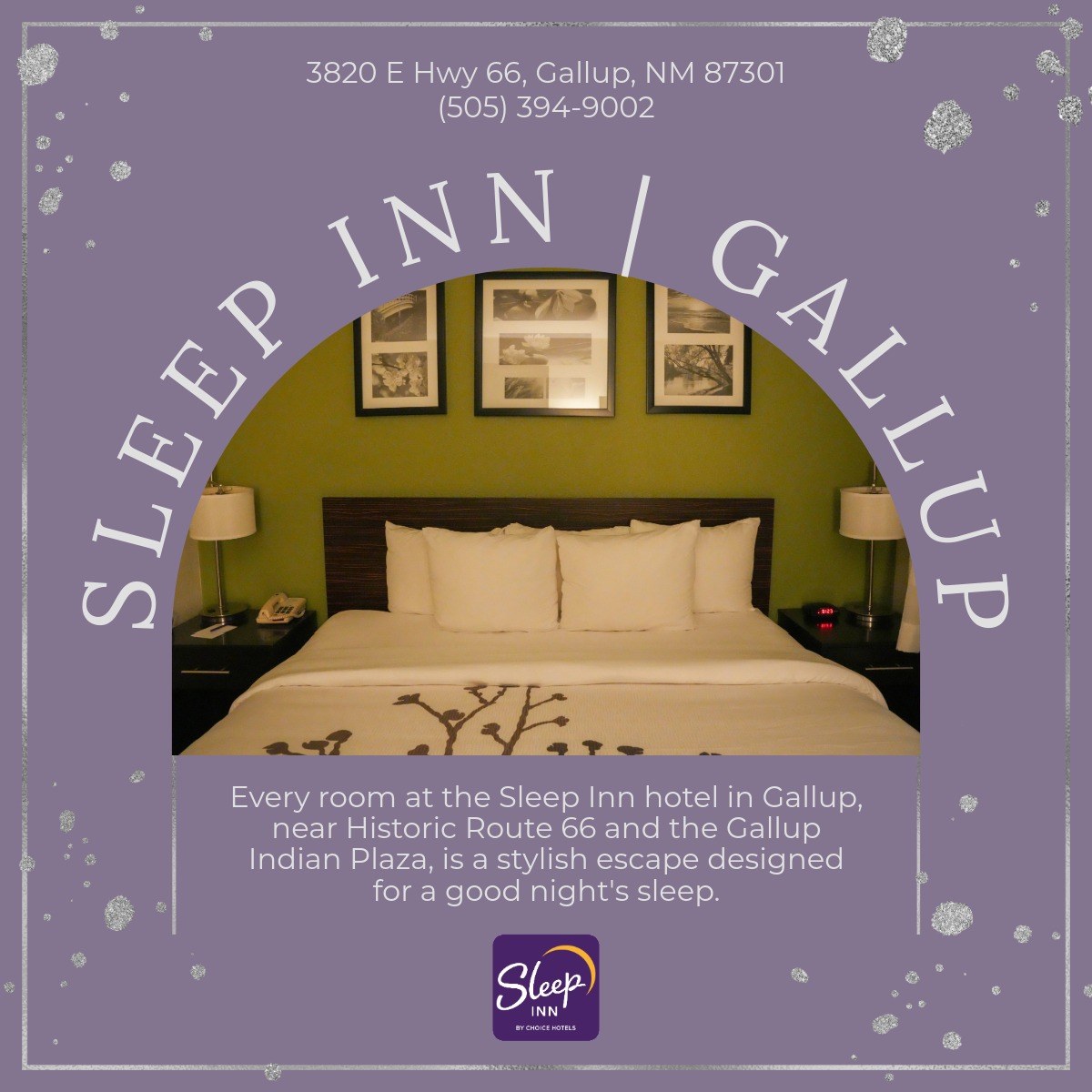 Sleep Inn #Gallup near Historic #Route66 and the Gallup Indian Plaza. It is a clean, comfortable escape, designed for a good night's sleep.

#VisitGallup #NewMexico #travel #roadtrip #weekendgetaway #vacation #lodging #accommodation