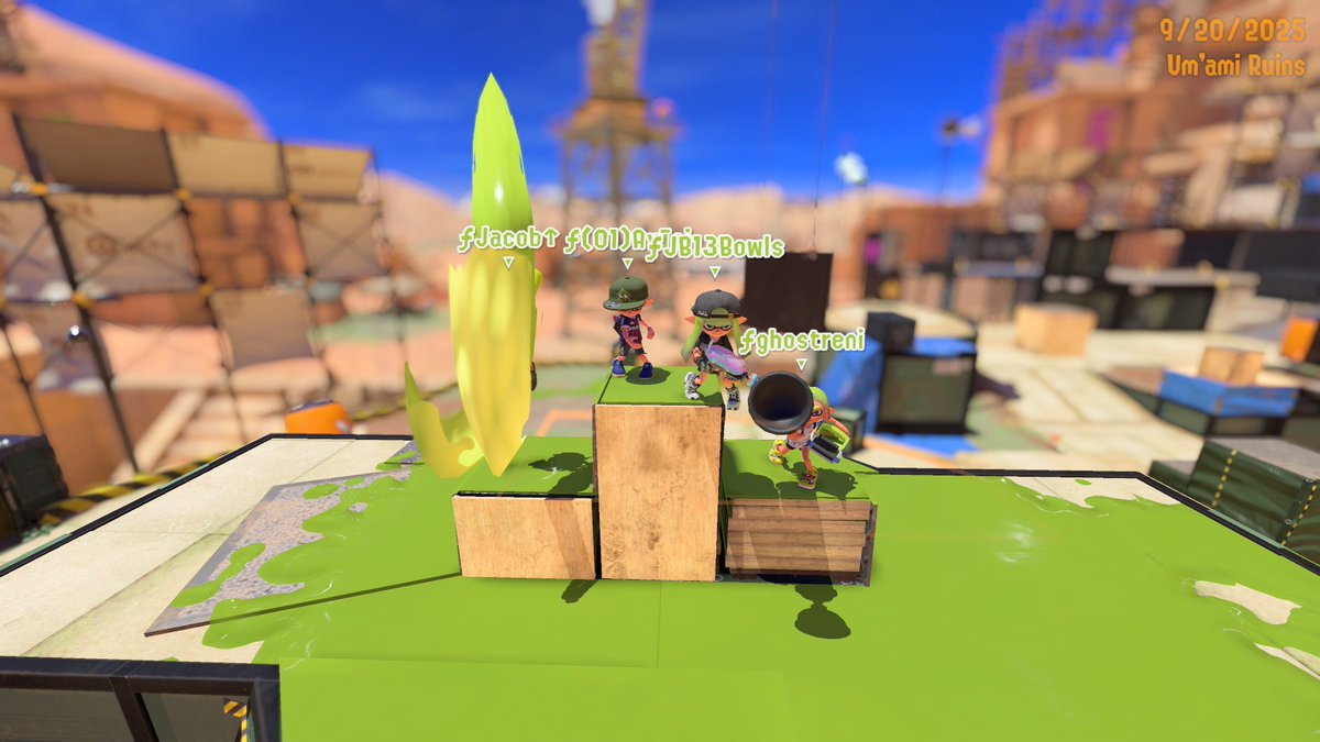 We will be playing the Nintendo Splatoon NA League this season, we hope to have fun along the way 🎉
<a href="/SNDaniel22/">Daniel</a> I’m alive
<a href="/JB13Bowls/">JB13Bowls</a> I’m better!
<a href="/ghostreni/">ghost 🎗🍉 @ Montage 🪣🦈</a> Nintendo fix your online :(
<a href="/Jarkssb/">Jark</a> Range go brr
<a href="/mariitime_spl/">Mari !!!!</a> Touching grass